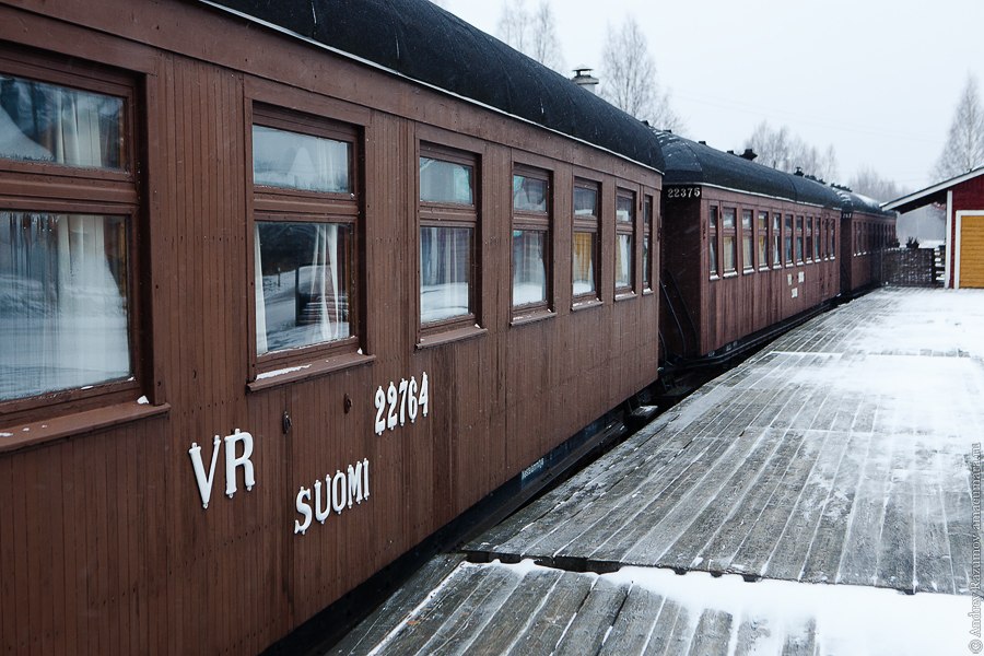 Финляндия Порвоо Finland Porvoo Suomi железная дорога поезд вагон